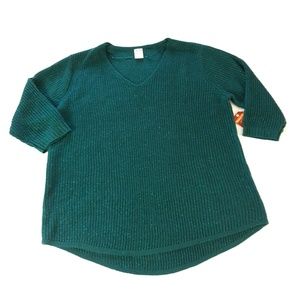 NWT New Faded Glory 3/4 Sleeve Sweater 1X